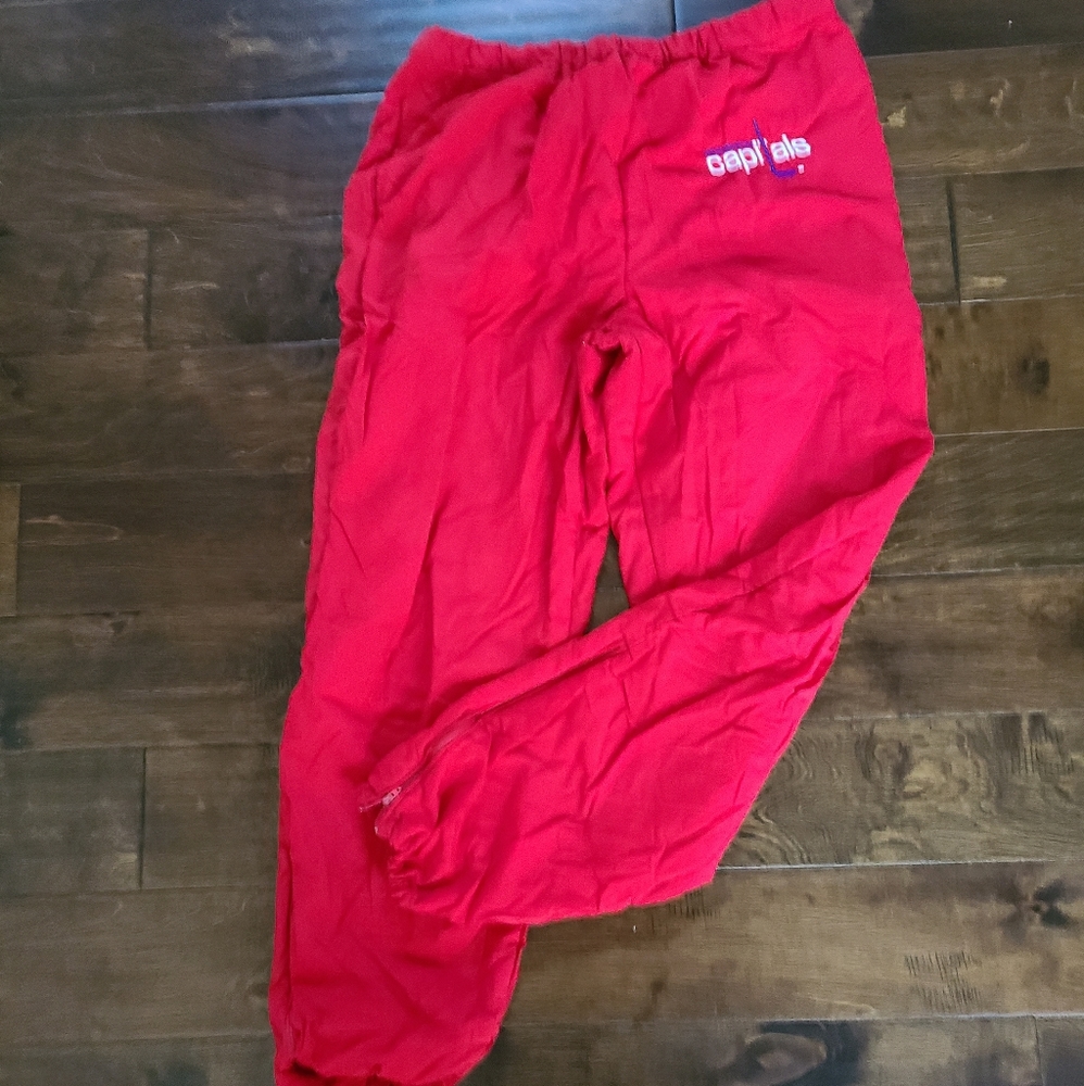 Washington Capitals warm up pants.  Men's XL vintage/retro